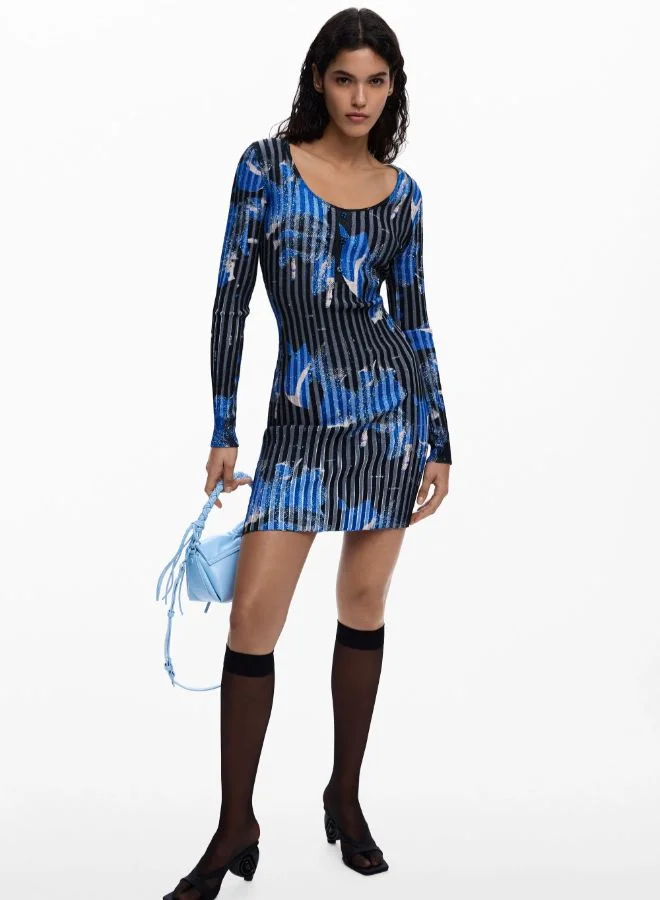 ديسيجوال فستان ميدي المطوي